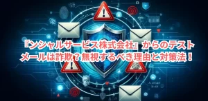 『ンシャルサービス株式会社』からのテストメールは詐欺?無視するべき理由と対策法!