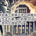 兵庫県知事・斎藤元彦の辞職を阻む「パリ生まれ妻」の影響とは?背景に潜む意外な理由とは?