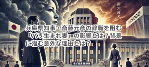 兵庫県知事・斎藤元彦の辞職を阻む「パリ生まれ妻」の影響とは？背景に潜む意外な理由とは？