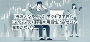 【外為オンライン】アクセスできない?システム障害の可能性?なぜ公式発表がない?