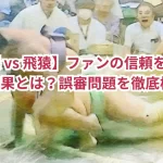 【琴櫻 vs 飛猿】ファンの信頼を揺るがす結果とは?誤審問題を徹底検証!
