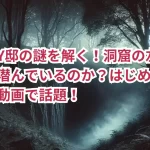 暗夜のY邸の謎を解く!洞窟の左側には何が潜んでいるのか?はじめしゃちょーの動画で話題!