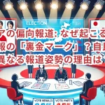メディアの偏向報道: なぜ起こるのか?選挙速報の「裏金マーク」?自民党と野党で異なる報道姿勢の理由は?