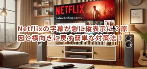 Netflixの字幕が急に縦表示に？原因と横向きに戻す簡単な対策法！