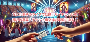 なにわ男子のライブで話題!サイチェンと中積みの真実:チケット席交換の実態に迫る!