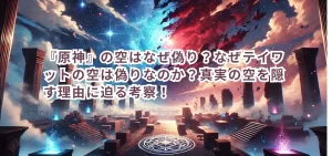 『原神』の空はなぜ偽り?なぜテイワットの空は偽りなのか?真実の空を隠す理由に迫る考察!