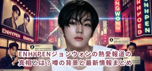 ENHYPENジョンウォンの熱愛報道の真相とは?噂の背景と最新情報まとめ