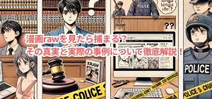 漫画rawを見たら捕まる?その真実と実際の事例について徹底解説!