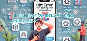TikTokLiteのギフト開封エラーの原因と対処方法は？