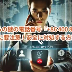 中国からの謎の電話番号『+86 400 869 5539』に要注意!安全に対処する方法とは?