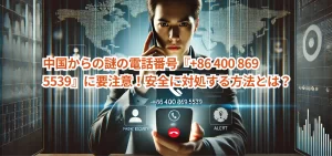 中国からの謎の電話番号『+86 400 869 5539』に要注意!安全に対処する方法とは?