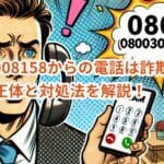 08003008158からの電話は詐欺？迷惑電話の正体と対処法を解説！