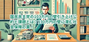 国民民主党の103万円の壁引き上げ公約と課題とは？130万円の壁に潜む社会保険の罠！