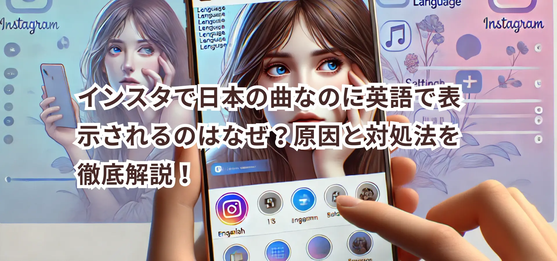インスタで日本の曲なのに英語で表示されるのはなぜ?原因と対処法を徹底解説!