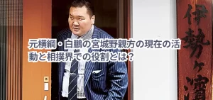 元横綱・白鵬の宮城野親方の現在の活動と相撲界での役割とは？