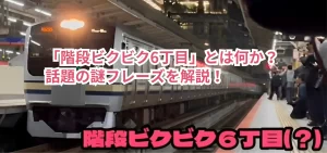 「階段ビクビク6丁目」とは何か？話題の謎フレーズを解説！