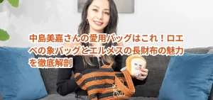 中島美嘉さんの愛用バッグはこれ！ロエベの象バッグとエルメスの長財布の魅力を徹底解剖
